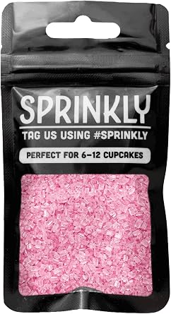 SPRINKLY - Sugar Crystals - Pink - 30g