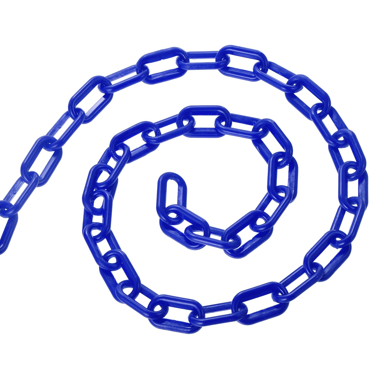 PATIKIL Chaîne barrière plastique 300 pieds Chaîne barrière sécurité Bleu
