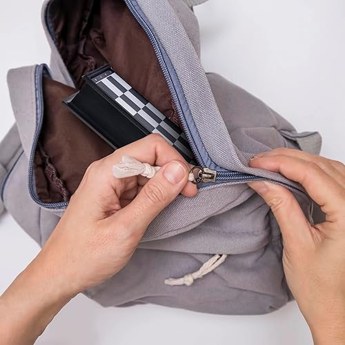 Miniatura 6 de Juego de mesa magnético de damas de viaje con tablero plegable, juguetes educativos familiares para niños y adultos