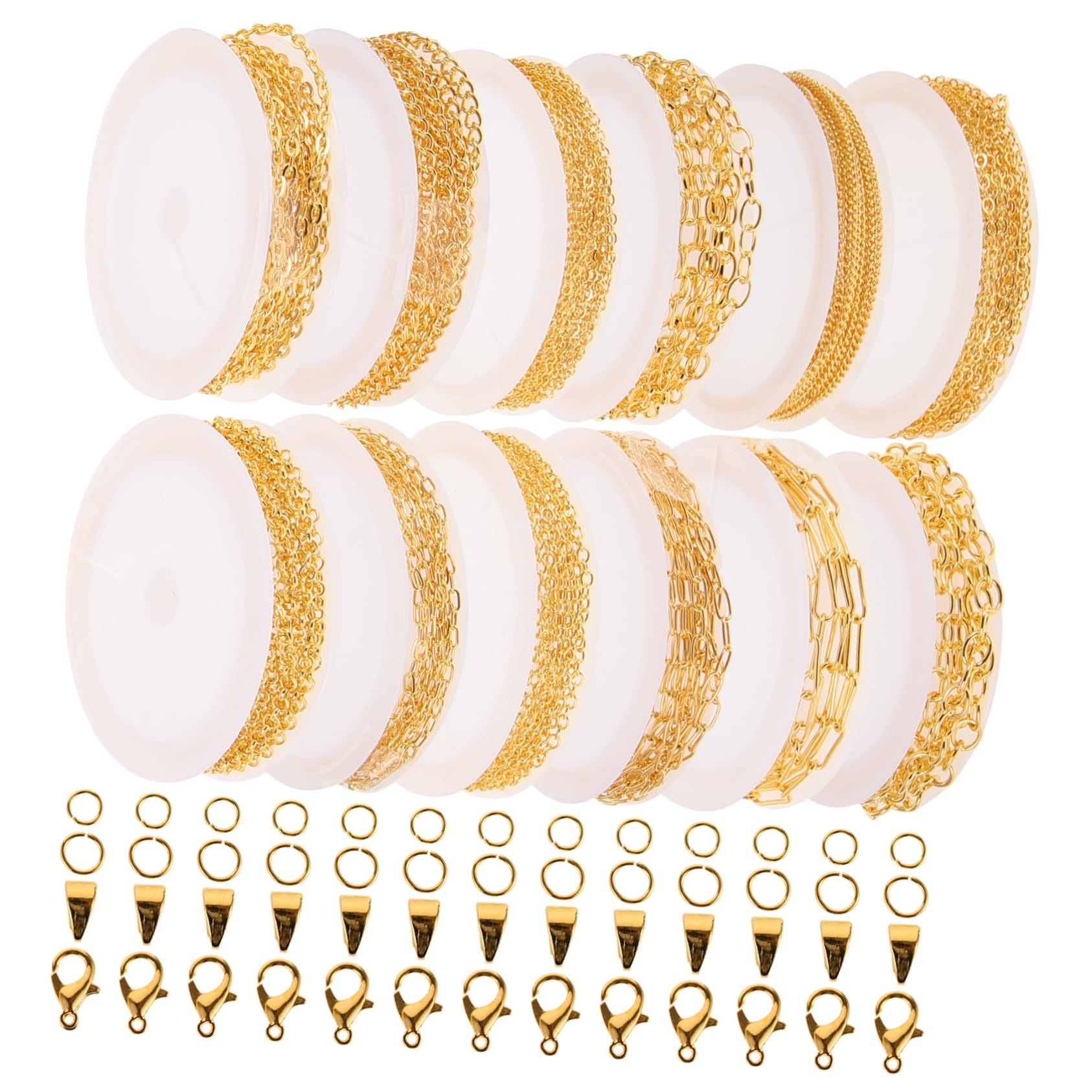 Chaînes pour fabrication de bijoux en métal finition soignée pour colliers