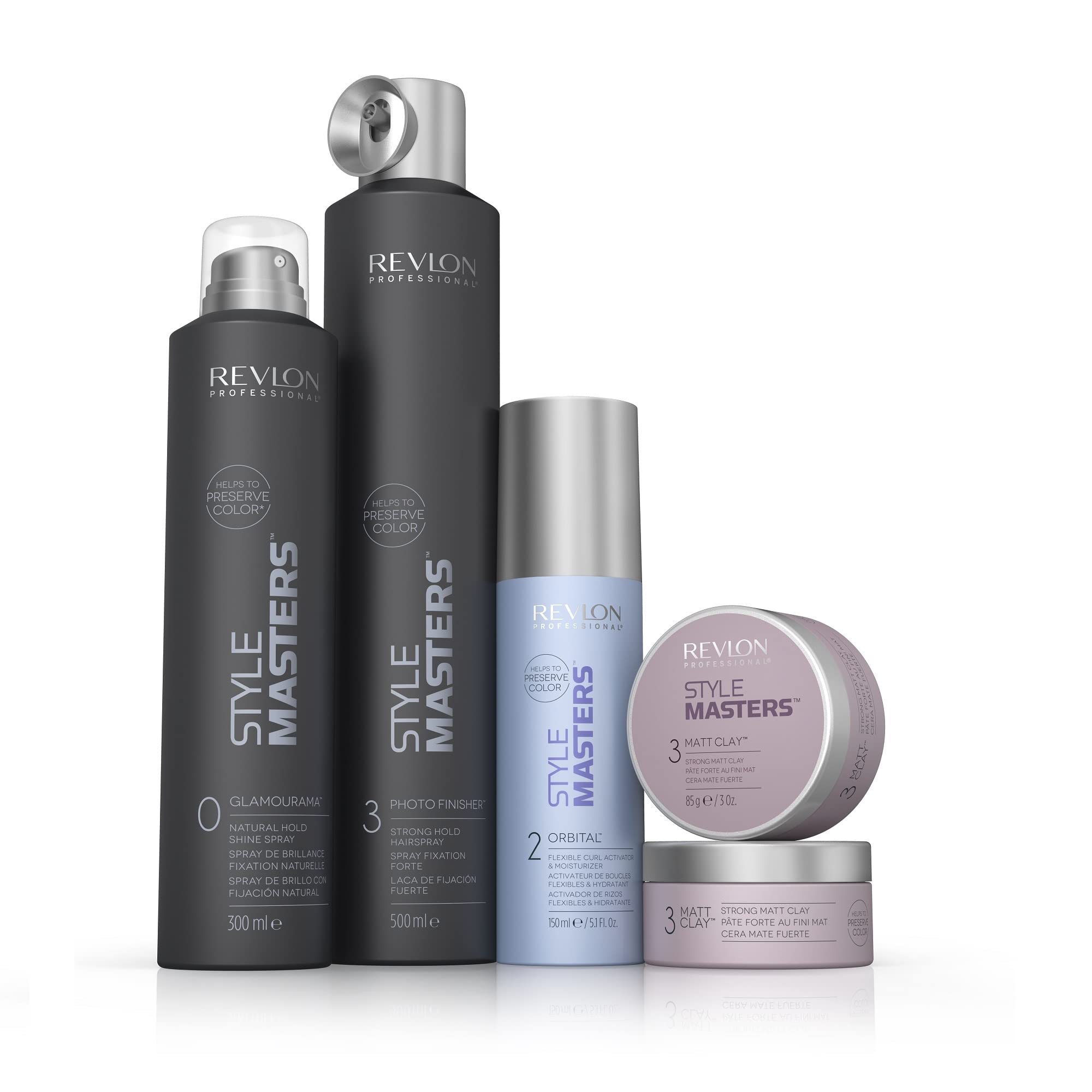 Revlon Professional Style Masters - Matte Clay - Cire Cheveux Forte au Fini Mat - Produit Coiffant Fixation Naturelle - Cire Coiffante - Produit Cheveux de Coiffure - Application Facile - 85g