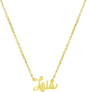 Awegift Personalized Name Necklace 18K Gold Plated New Mom Bridesmaid Gift Jewelry for Women