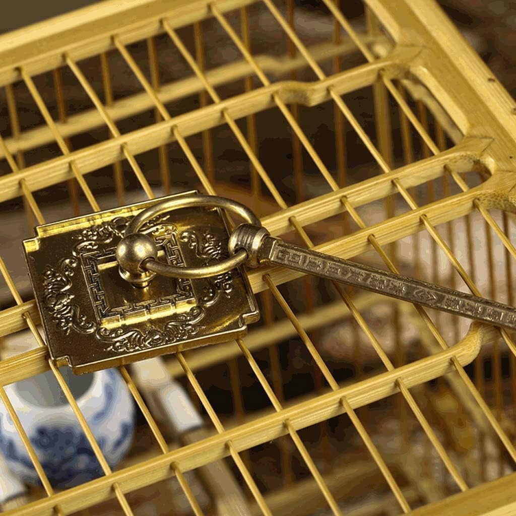 Jaula para pájaros, jaulas cuadradas para pájaros, transportín Cuadrado Tallado para el hogar, jardín y Exteriores, fácil de Transportar.