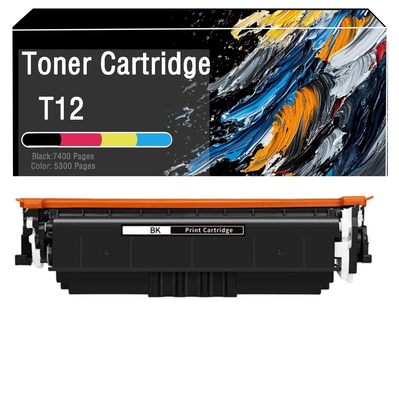 DGDGBS T12 Compatible for 5098C005AA 5095C005AA 5096C005AA 5097C005AA Toner Cartridge, Clear Printing, for Canon I-SENSYS XC1333i C1333iF C1333P