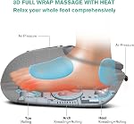 Medcursor Machine de massage du pied avec chaleur, masseur à tricotage profond pour les muscles fatigués et plantare, réglages multi-niveaux & Intensité réglable pour usage à domicile ou au bureau