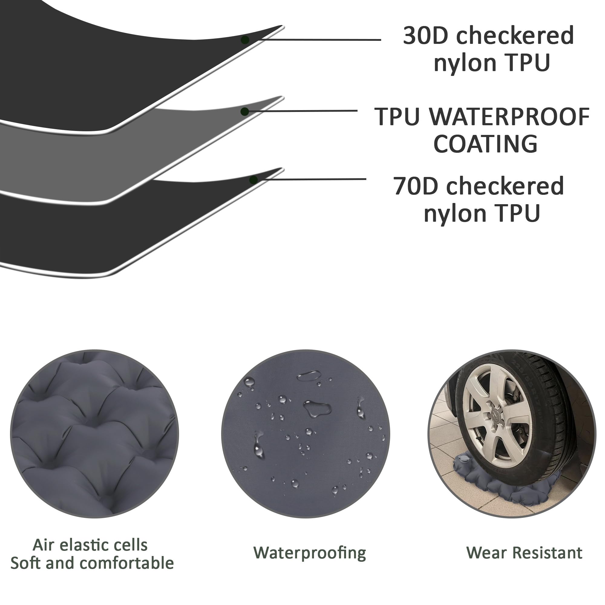 Inflatable Air Cushion seat, Portable Travel Seat Cushion for Camping Office Chair, and Long Sitting - Image 3