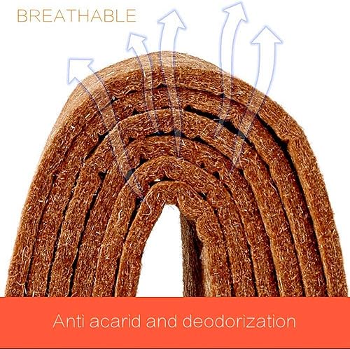 Miniatura 6 de Plantillas de botas cálidas de invierno de fieltro de lana de alpaca suave, inserto de fieltro de lana natural para hombres y mujeres, Marrón claro