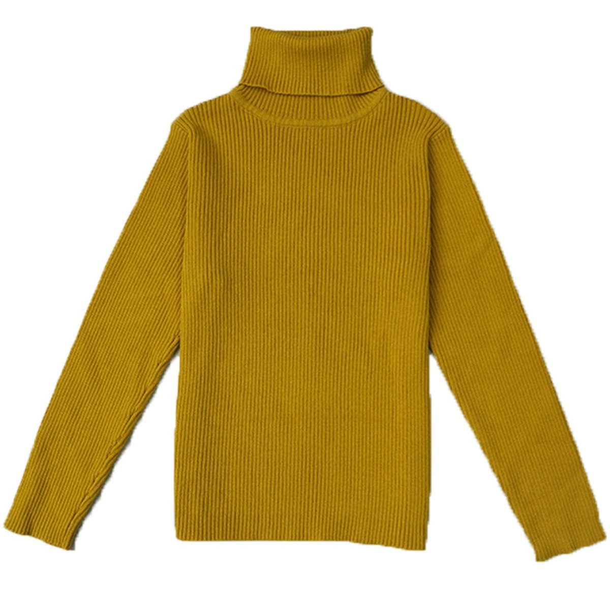 Little Baby Turtleneck Long Sleeve Sweater Basic Solid Fine Knit Warm Sweatshirt Pullover Base Tops