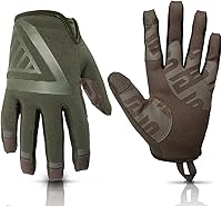 Vista 7 de Glove Station The Impulse 1.0 Tactical Gloves for Men with Touchscreen Compatibility – Suede Leather & Spandex Shooting Gloves for Motorcycle