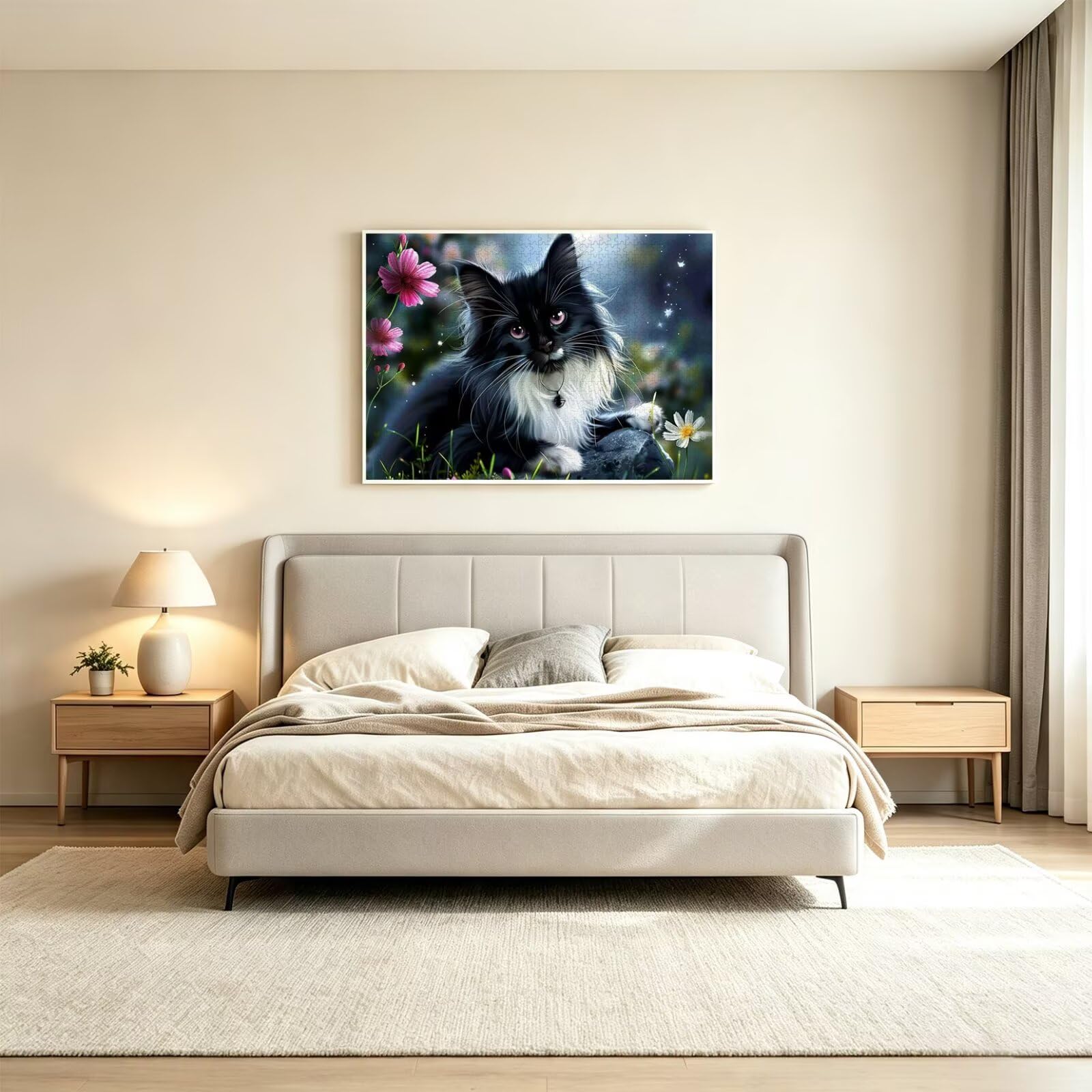 1500 sztuk puzzli dla dorosłych, gry rodzinne, kwiat kota, n-508