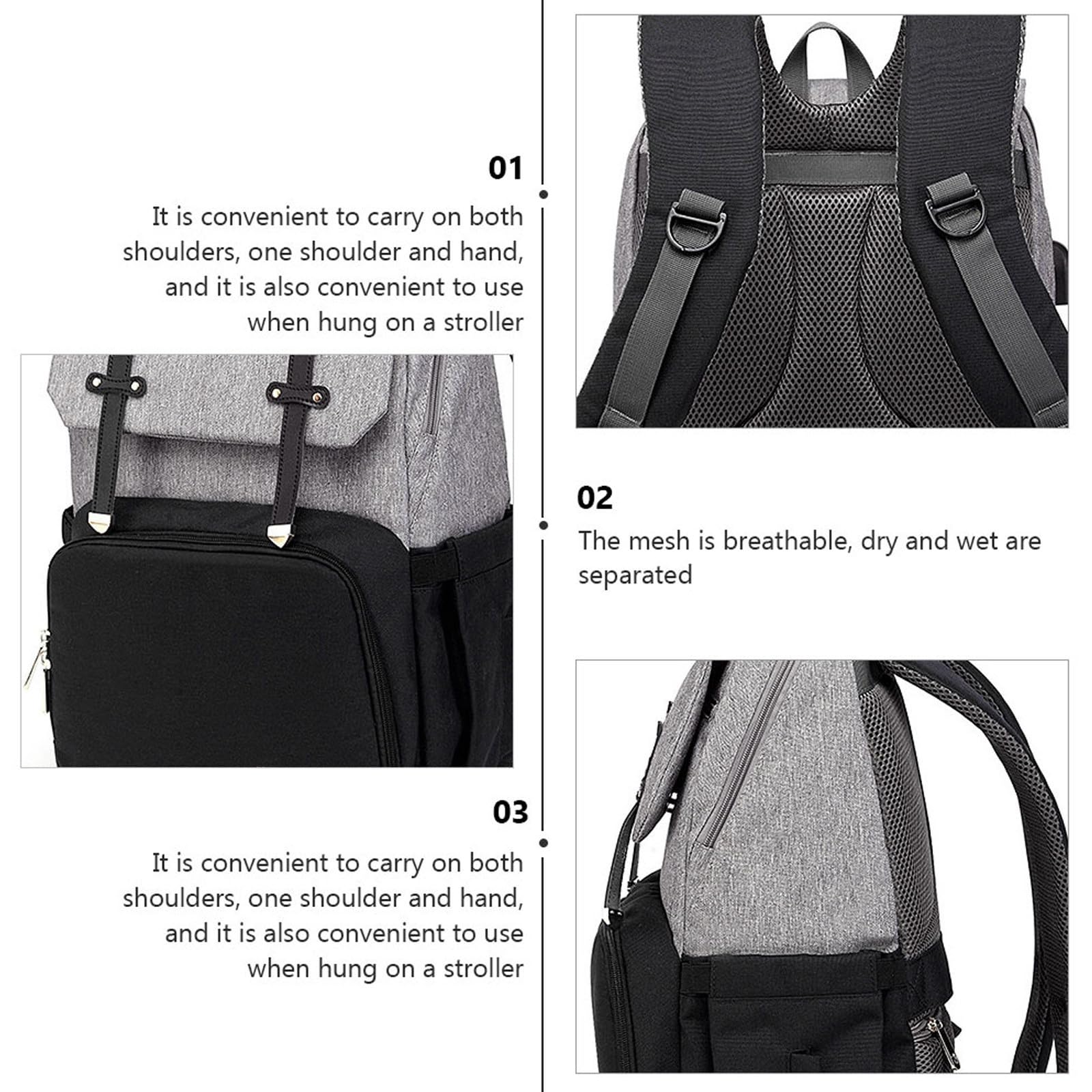 Toddmomy Mochila Multifunción de Gran Capacidad para Mamá y Ñiño