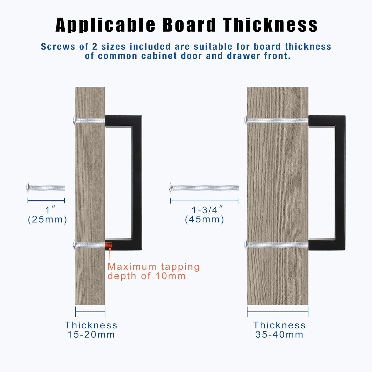 Mophorn Paquete De 10 Manijas De Puerta De Privacidad En Negro Mate