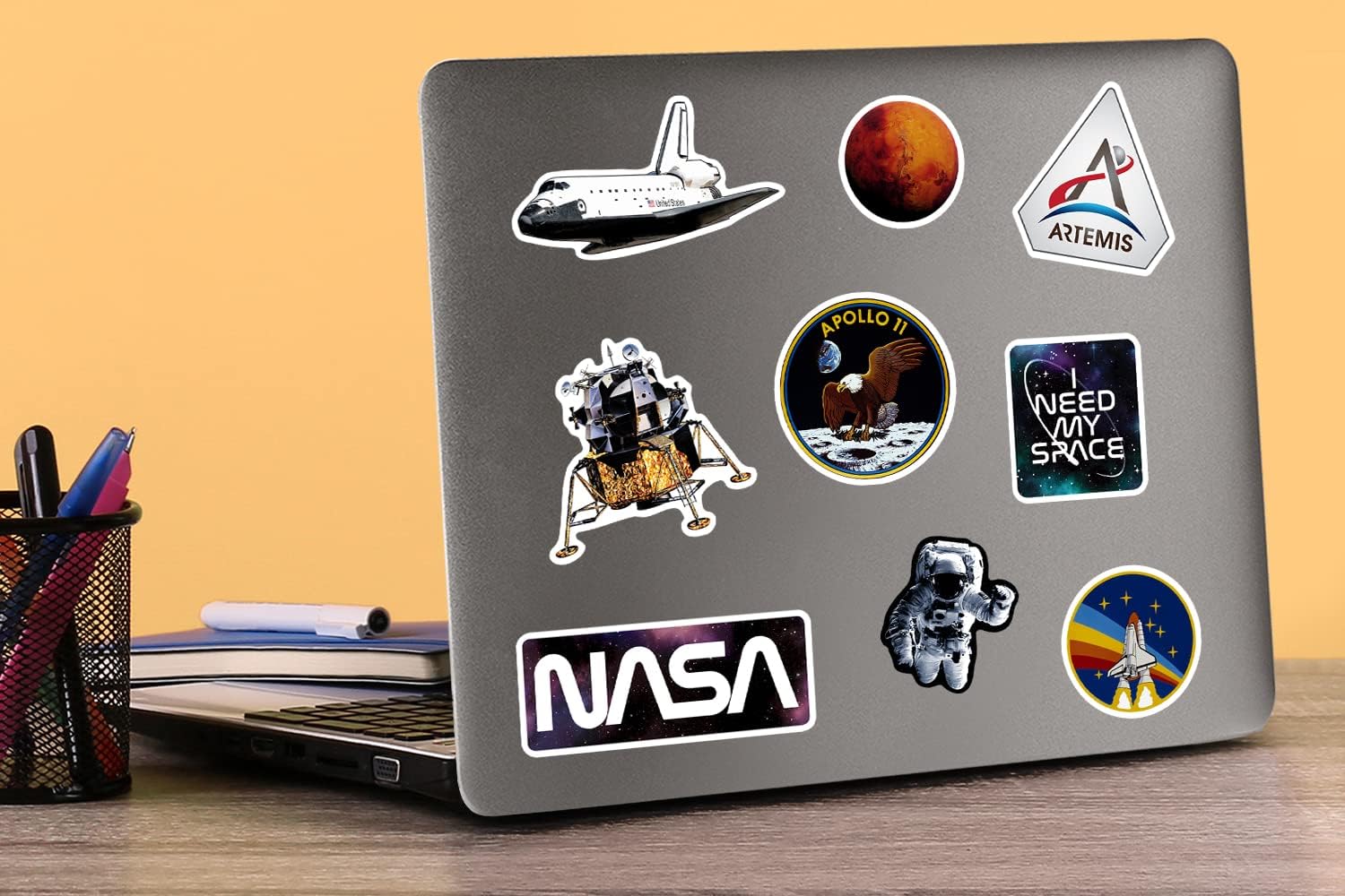 NASA Missions 150ct Vinyl Large Deluxe Stickers Variety Pack – Laptop, Water Bottle, Scrapbooking, Tablet, Indoor/Outdoor – Set of 150 - Image 5