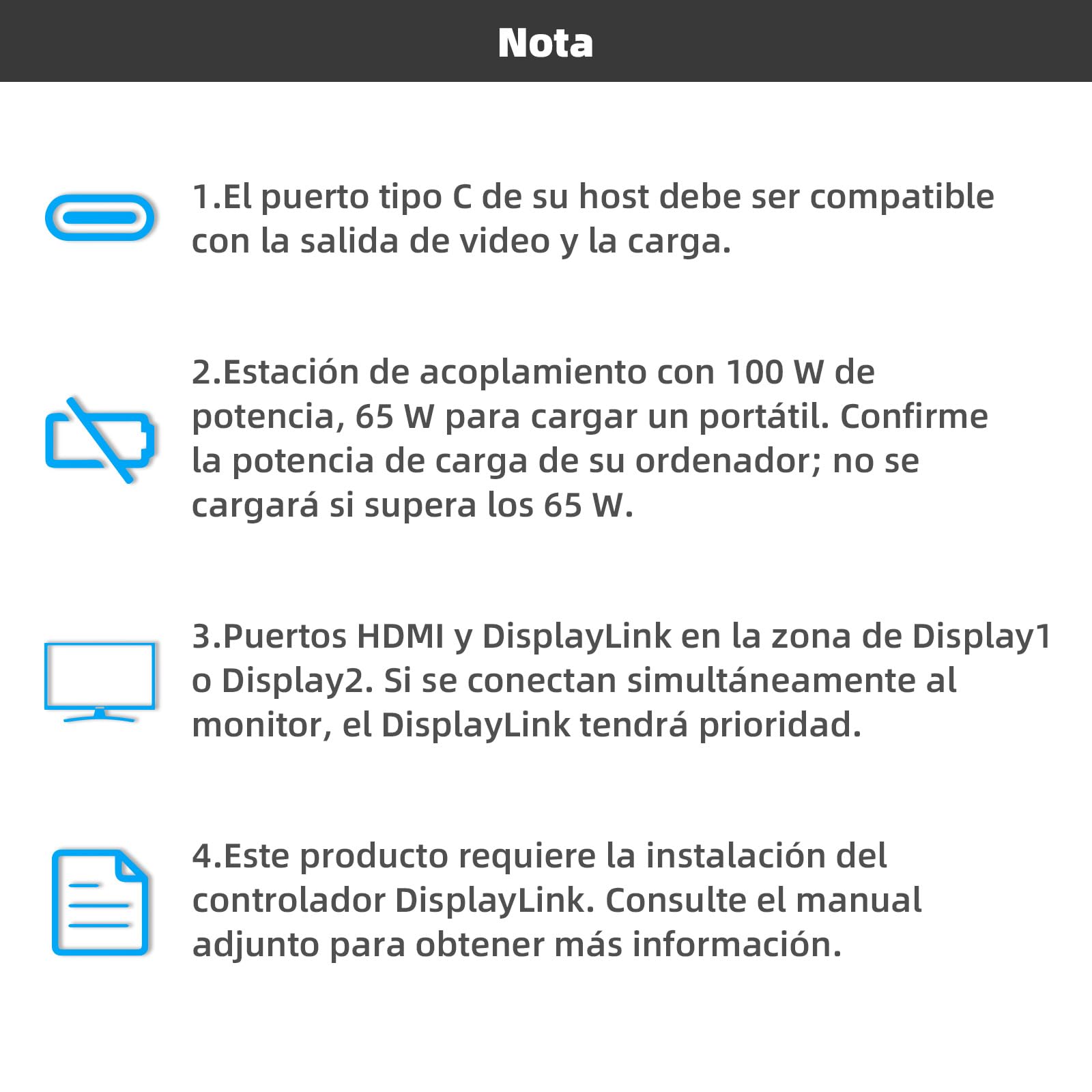 WAVLINK Estación de acoplamiento Displaylink, estación de acoplamiento universal USB C con 2 puertos HDMI y DP, PD de 65 W, Gigabit Ethernet, 6 puertos USB 3.0, audio, micrófono, compatible con Mac OS