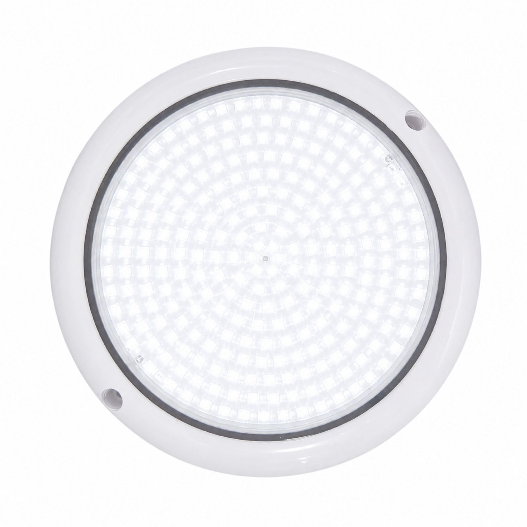 SWIMHOME Warmpool Foco LED para Piscina de Superficie Extraplano 35W Blanco Frío 6000K IP68 Resina 12V AC Ø 20 cm