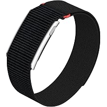 Nylon Strap Compatible with Whoop 5.0 Bands, Metal Frame with Breathable Loop for Whoop 5 MG/Life/Peak/One Wristband Black