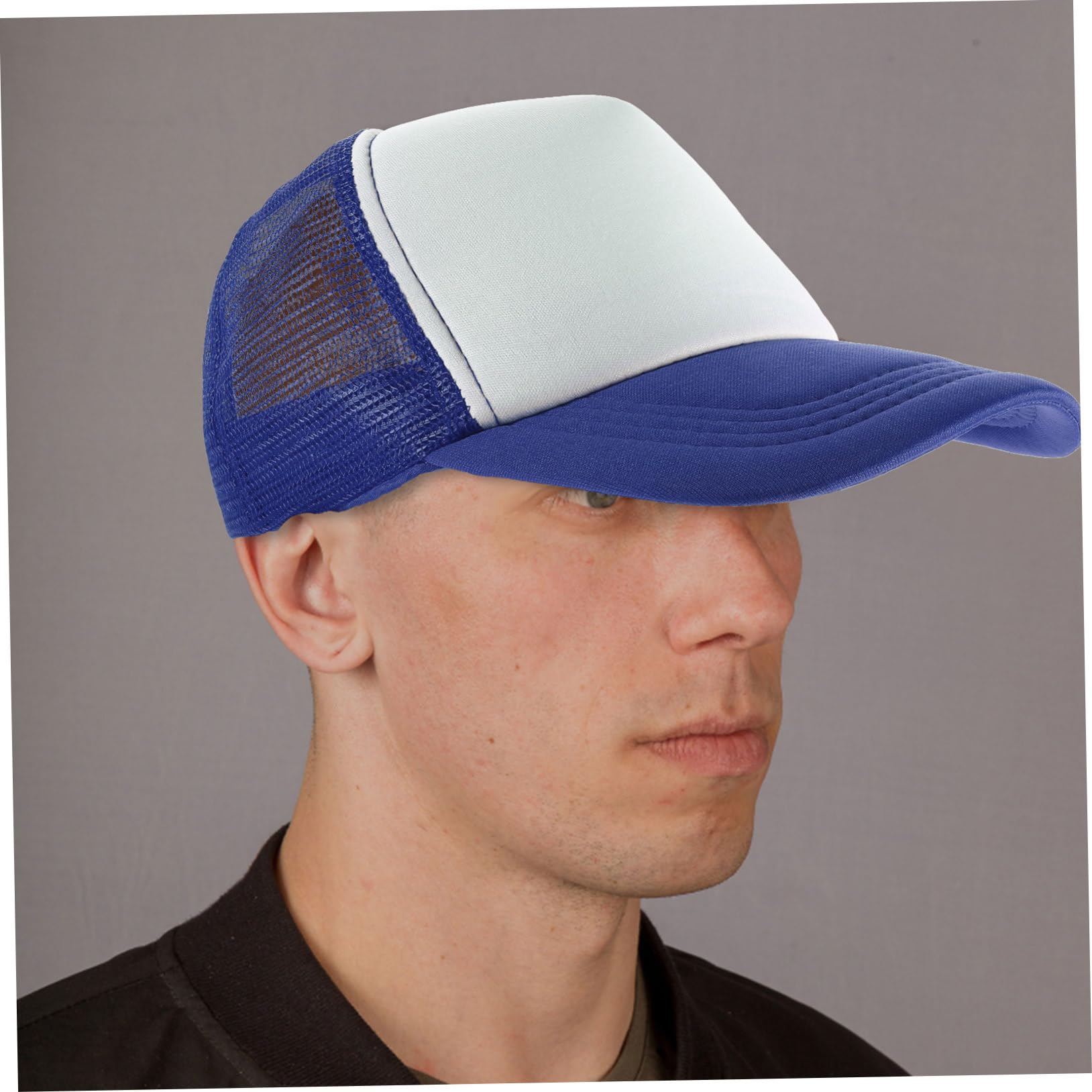 FRCOLOR Cappello da Baseball Rete Vuota 6 Pz Cappello Mesh Sportivo Estivo per Personalizzazione Unisex Tessuto in Poliestere e Sponge