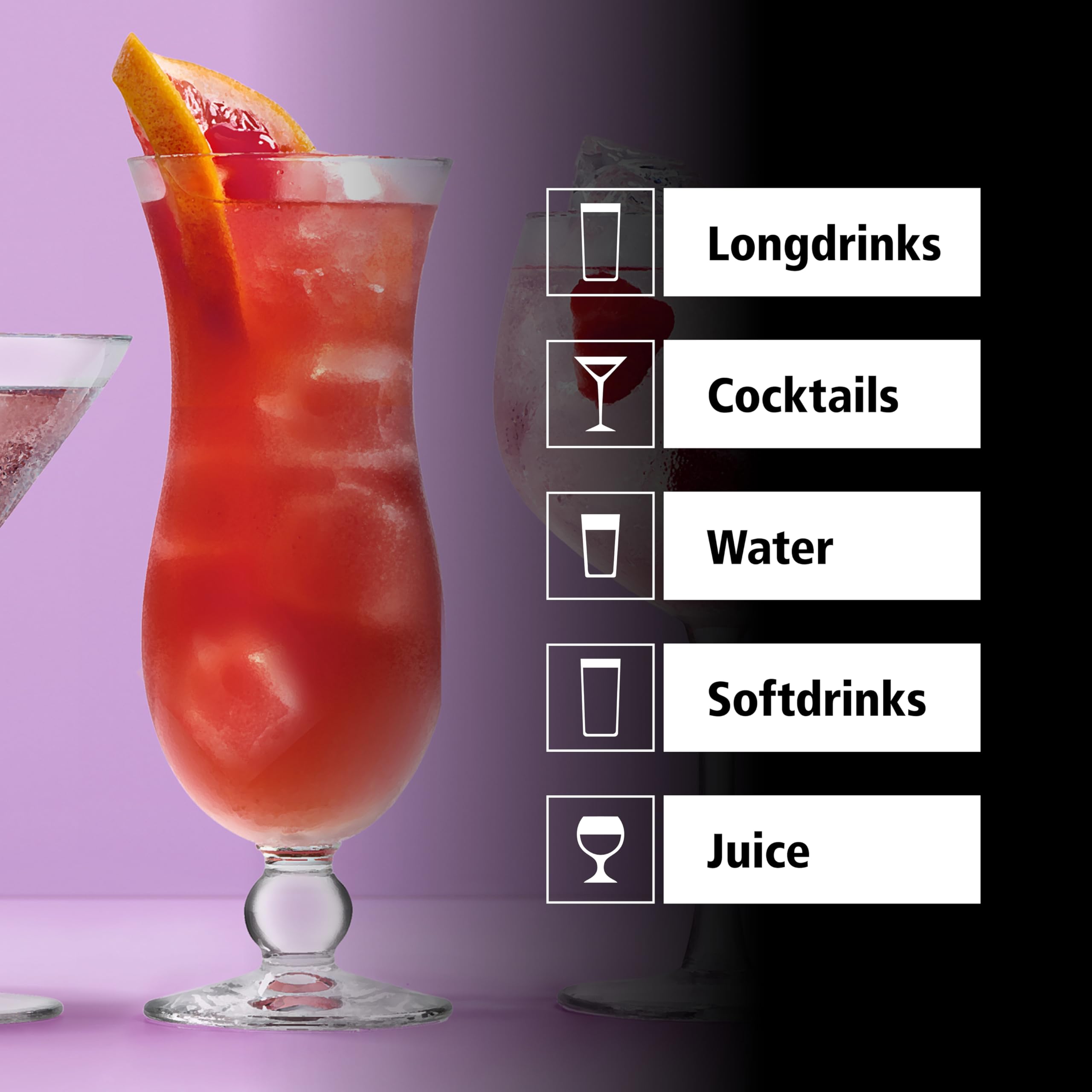 LIBBEY 70335 Cocktailglas Hurricane, 444 ml, 12er Set