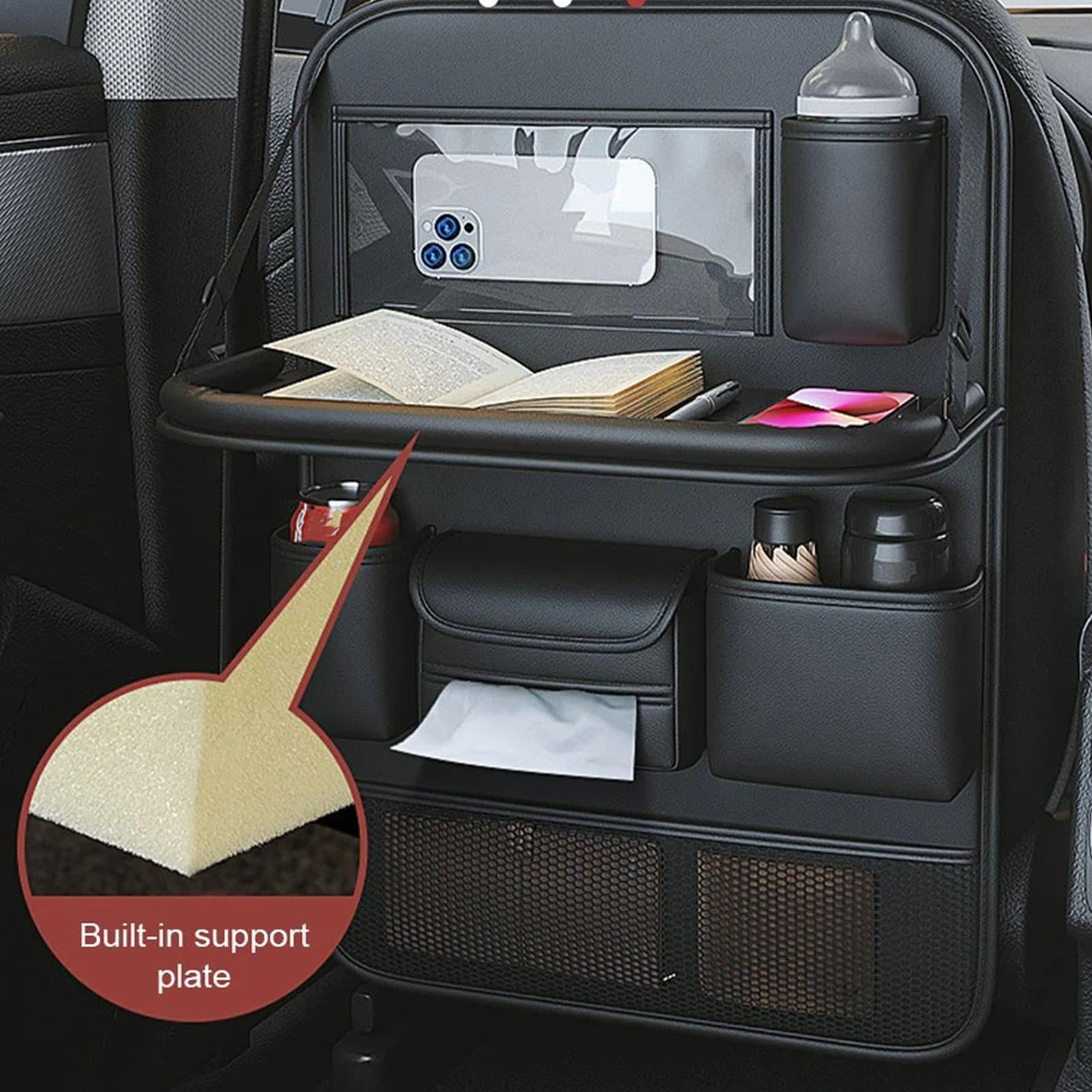 Organizer per sedile posteriore, Organizer per sedile auto | Organizer per sedile auto, Protezione per sedile, Organizer per auto, portaoggetti per sedile posteriore, Vassoio pieghevole,