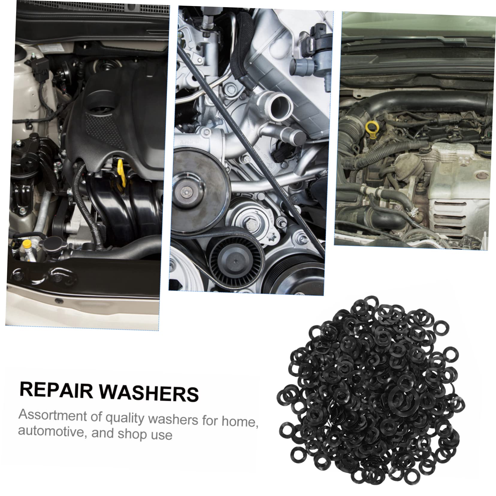 SOLUSTRE Professional Grade Wave Washers 500pcs Spring Washers Machine Washer for Home Auto and Shop