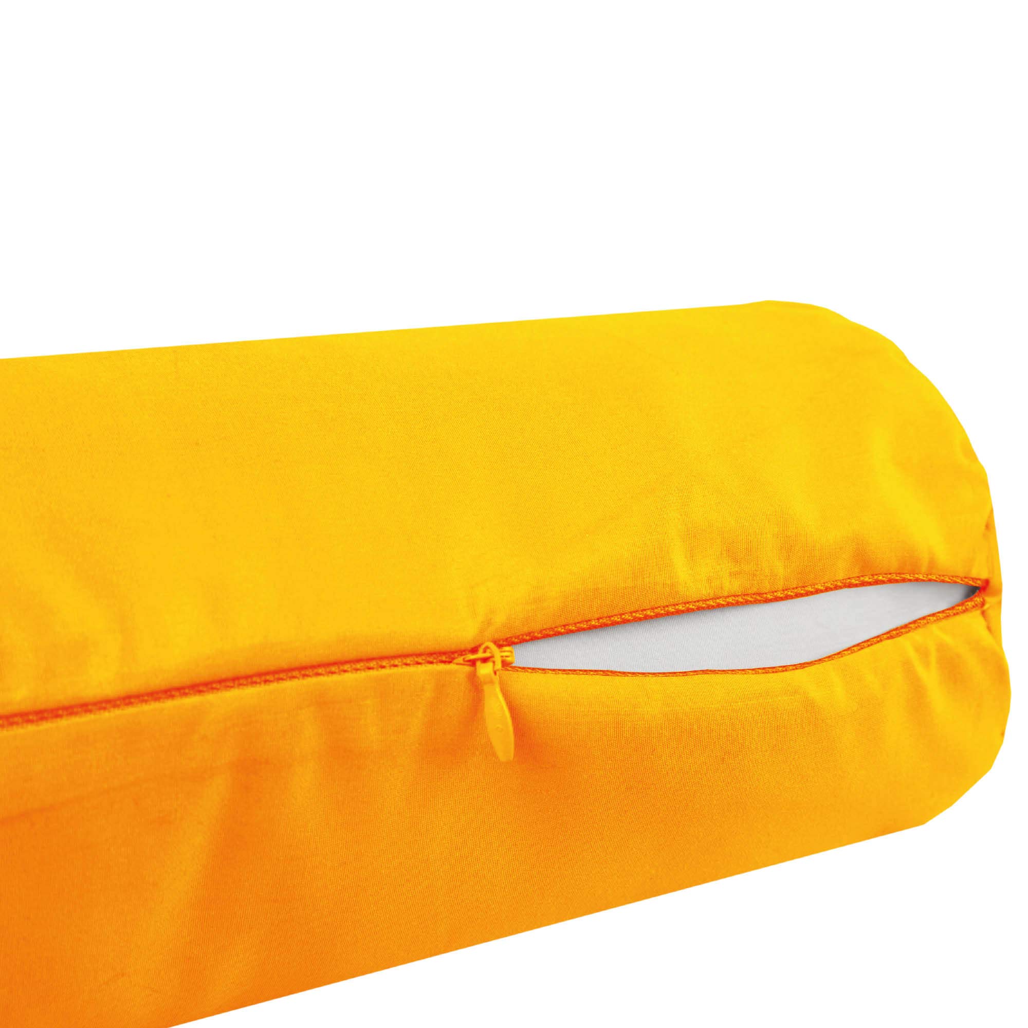 Bestlivings Cuscino Cervicale 15x40 Cm - Cilindrico Con Federa Rimovibile In Microfibra, Colore Arancione - 5