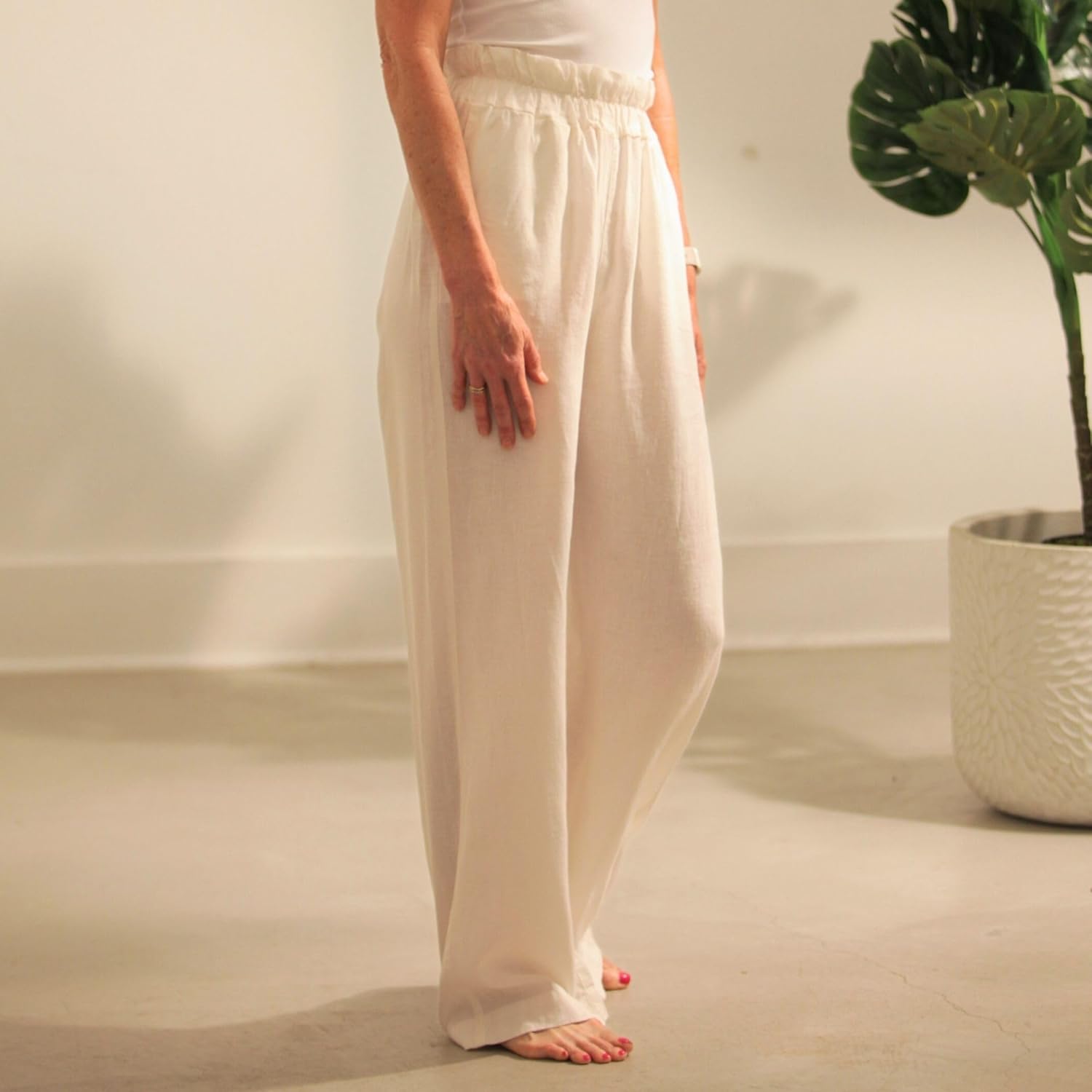 Bug Repellent Breezy Wide Leg Hemp Pants with Insect Shield Repellent Technology - Image 4