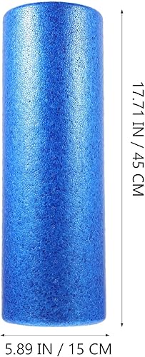 Miniatura 8 de Mikikit High-Density Foam Yoga Column Muscle Massager Roller for Deep Tissue Massage and Muscle Release Blue Fitness Roller for Back Shoulder Neck