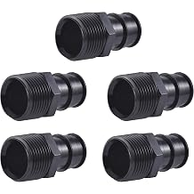 SharkBite 3/4 x 3/4 Inch Poly MNPT Expansion Adapter for PEX-A Pipe, Made in the USA, Pack of 5, Plastic Plumbing Fittings, Male Adapter for PEX-A Tubing, UA134A5