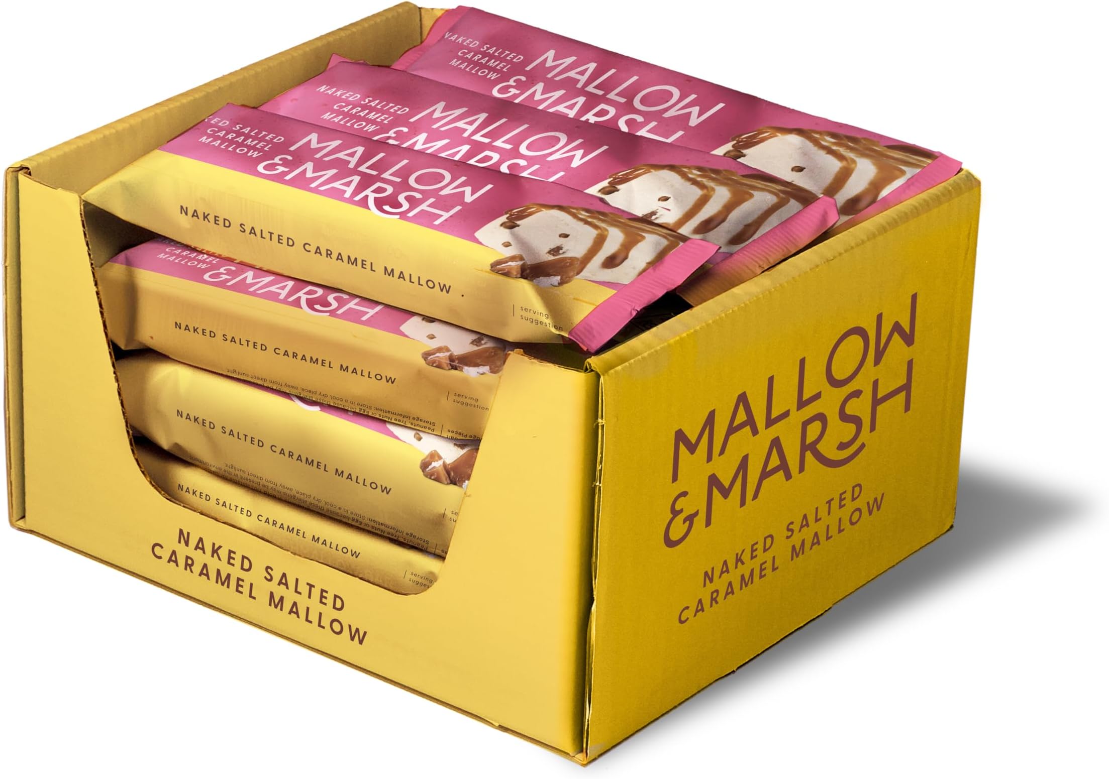 Mallow & Marsh Salted Caramel Marshmallow Bar - Multipack โ 12 x 30g