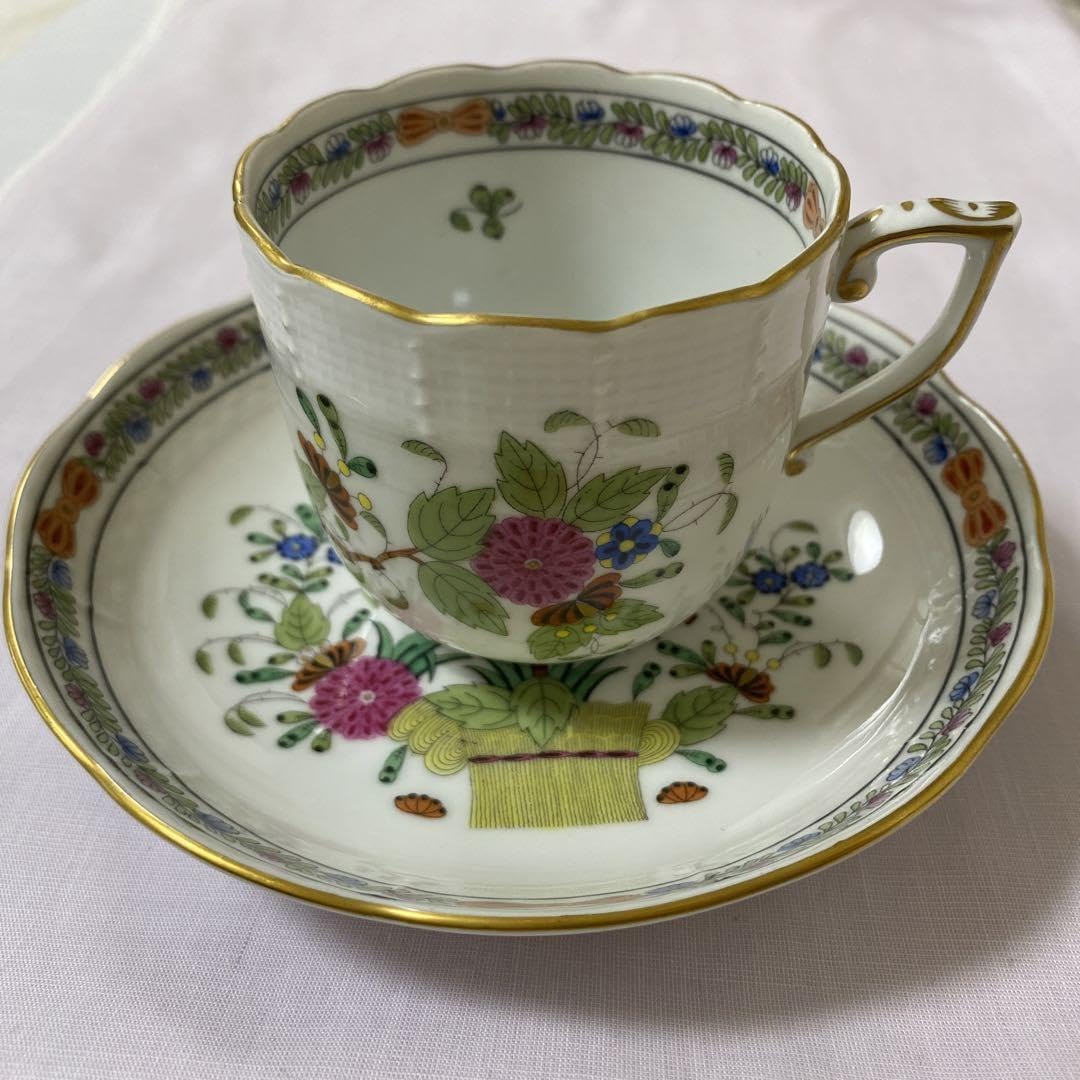 ヘレンド インドの華 デミタスカップ&ソーサー