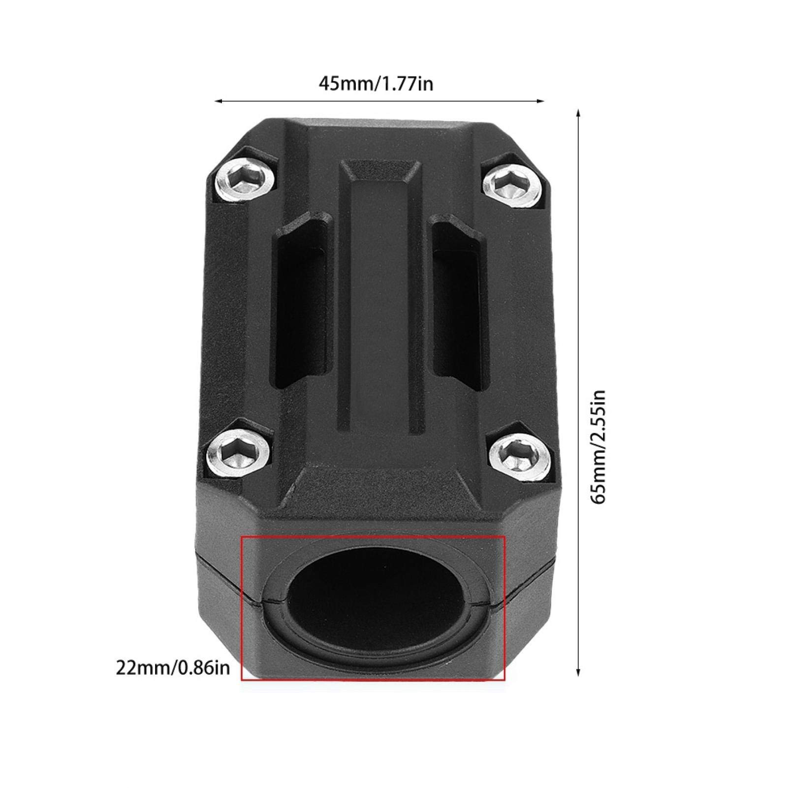 Fydun Bloques de protección de parachoques 5 pares decoración de protección de bloque de parachoques de protección de motor de motocicleta 22/25 / 28mm apto para R1200GS R1150GS