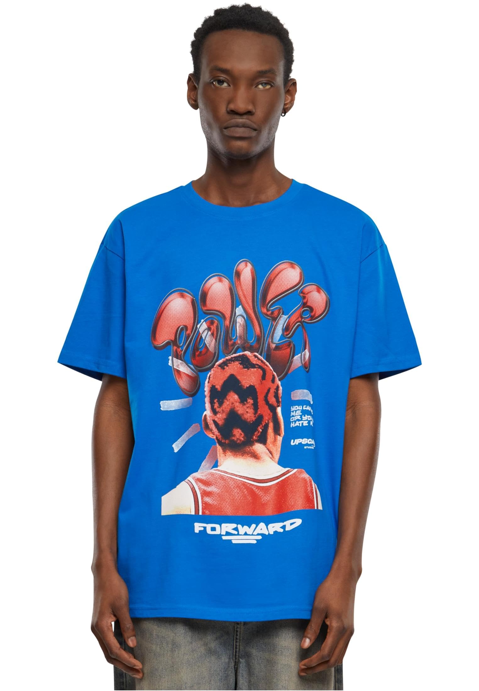 Mister Tee Men's Cobalt Blue T-Shirt, L Plus Tall