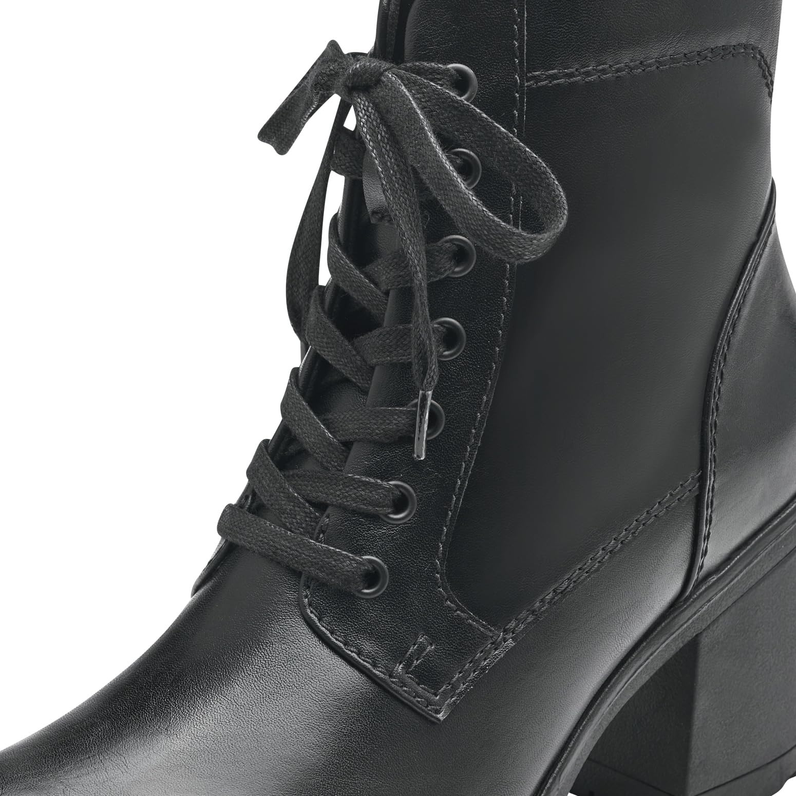 MARCO TOZZI Damen Stiefeletten zum Schnüren mit Blockabsatz Vegan
