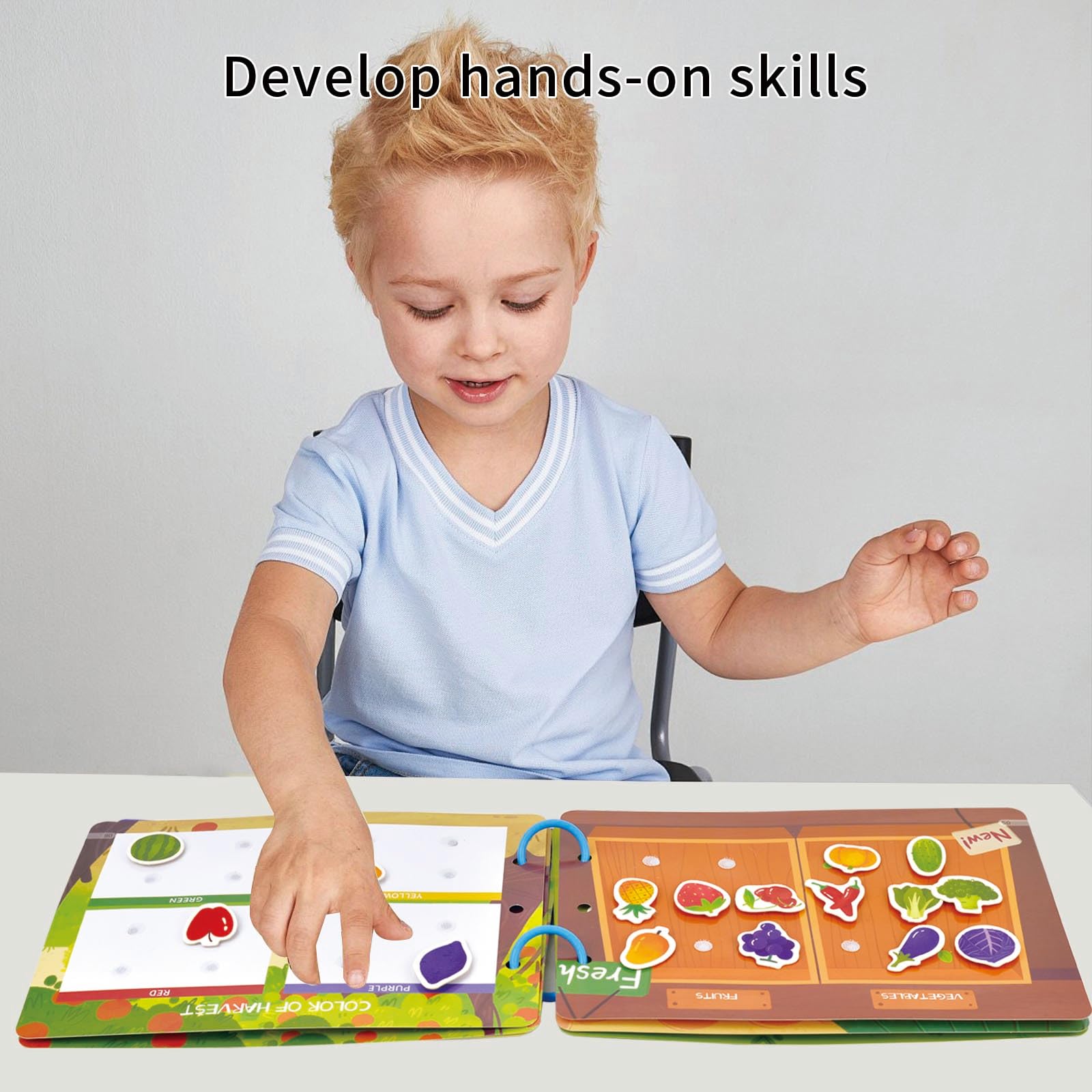 KUKUTrue® Montessori Toy 1 2 3 Years, Animal Busy Book, 1 Year Old Toys, Busy Board 1 Year Old, Sensory Board - Image 2