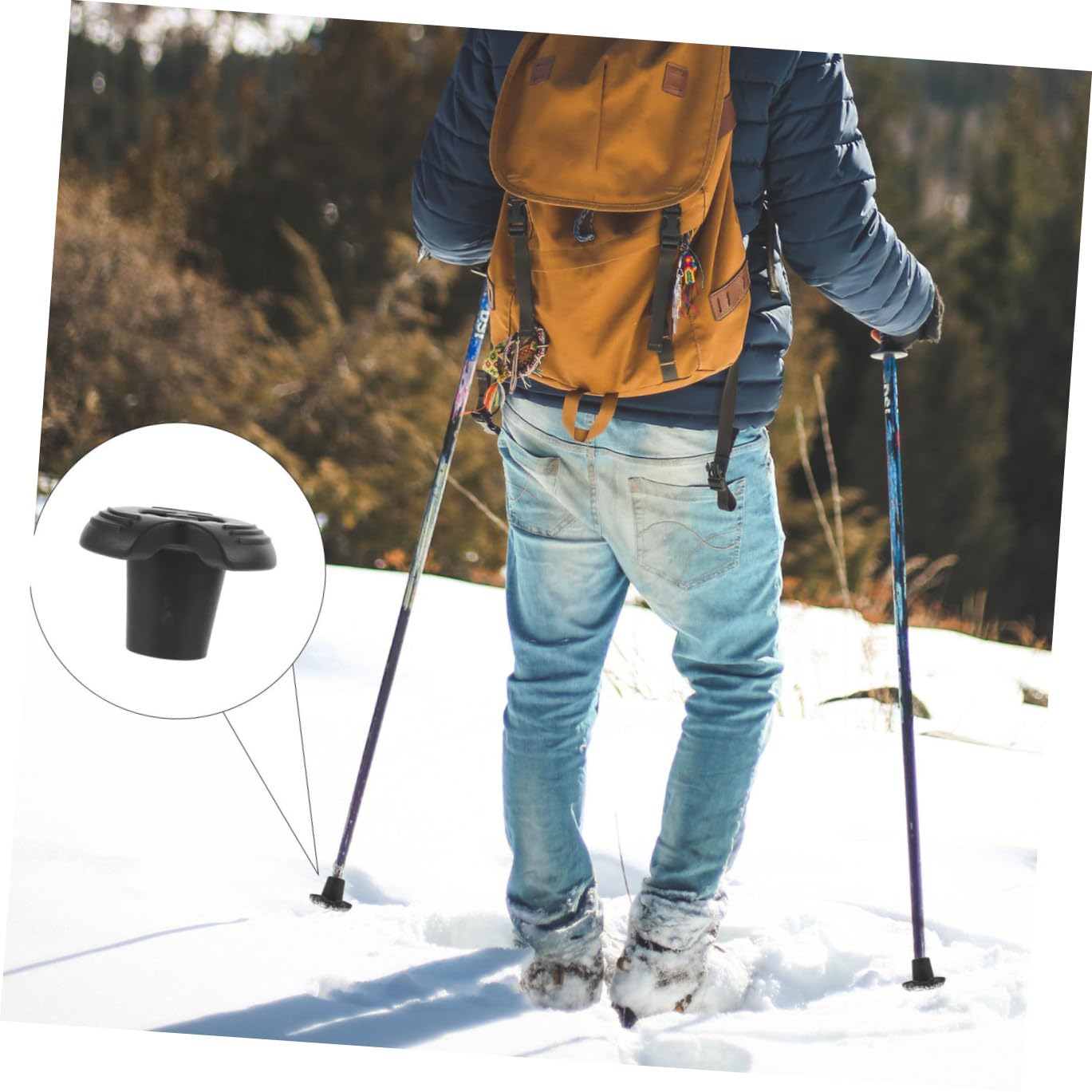 Healeved 8stücke Krücken Zubehör Gummispitzen für Wanderstöcke Trekkingstockspitzen Fußkappen für Gehstöcke Ersatz-wanderstockspitzen rutschfeste Schutzkappen für Outdoor-ausrüstung