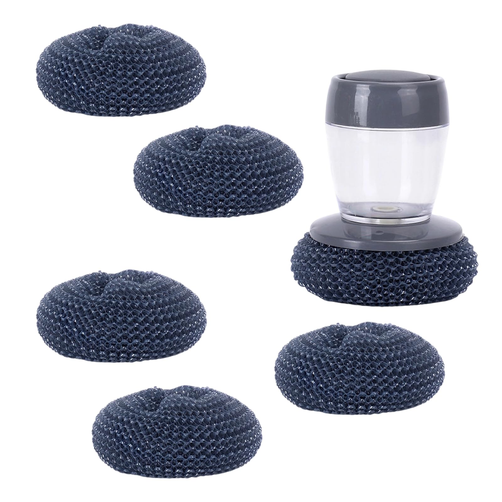 Portable Kitchen Soap Dispensing Dishwashing Tool Brush Scrubber Wash Clean Tool Kitchen Cleaning Household Cleaning