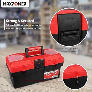 Amazon.co.jp: MAXPOWERツールボックス, 工具箱 収納ボックス