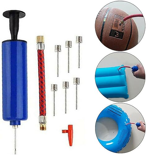 Miniatura 2 de Sports Ball Portable Hand Airs Portable for Inflating Exercise Balls Inflator Hand Pumps for Volleyball Football Basketball Compact Carry Storage