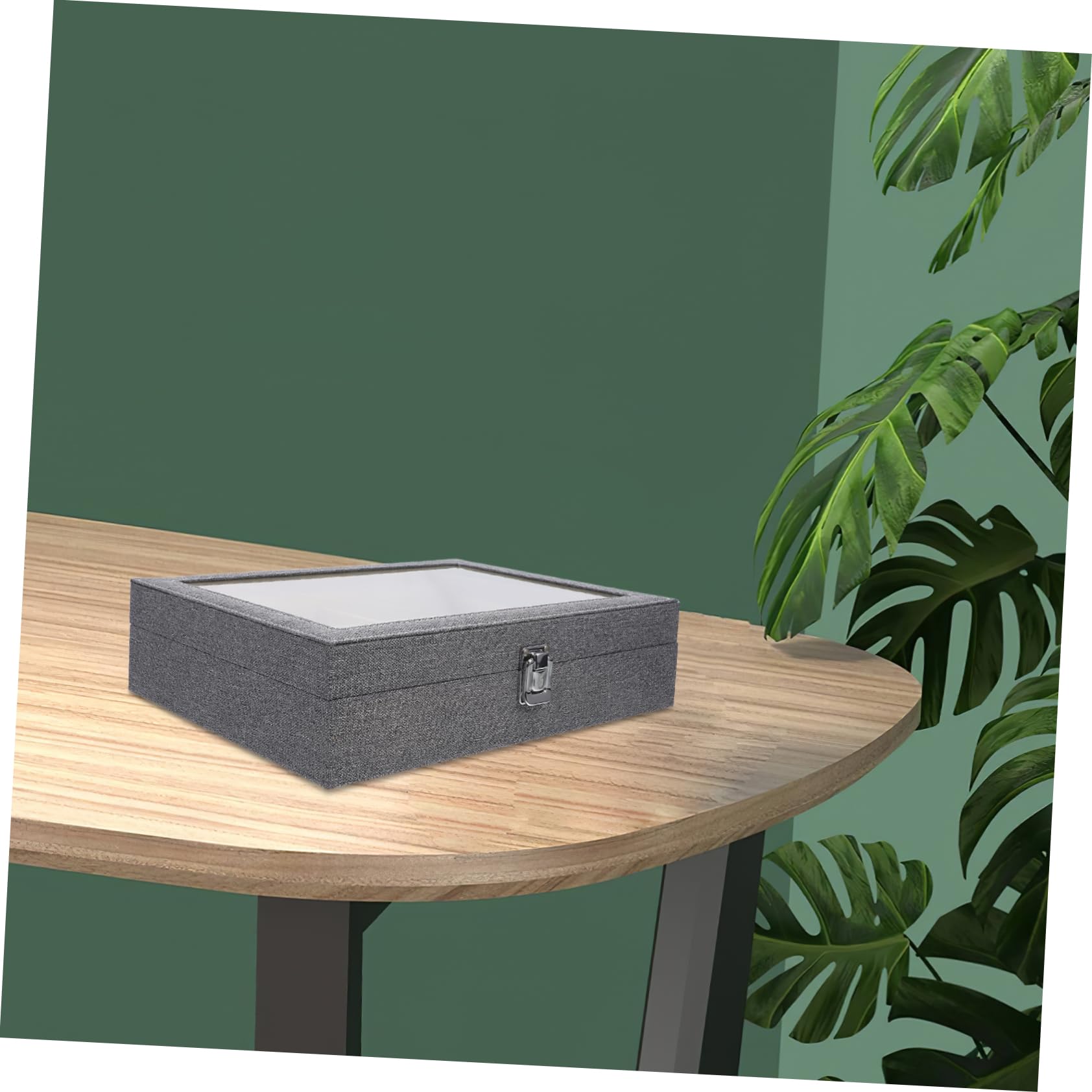 POPETPOP Caja para Guardar Gafas De Compartimentos Organizador De Gafas y Bandeja para Joyas