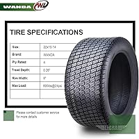 Vista 90 de WANDA One 18x7.50-8 Lawn Mower Cart Turf Tires P332 /4PR