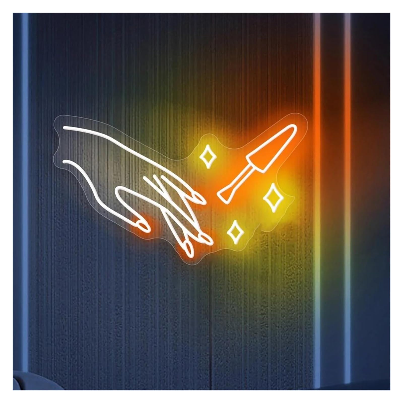 Sign Lamp Nail Salon Neon Sign Salon Shop Sign Home Spa Shop Decor Beauty Salon Wall Art 50cm(C)
