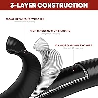 Vista 4 de Manguera de propano de conexión rápida RV de 12 pies para RV a parrilla, manguera de propano de conexión rápida LP con adaptador de codo