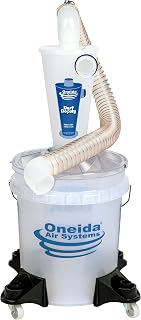 Oneida Dust Deputy Deluxe 5-Gal Cyclone Separator Kit for Shop Vacuums - 99% Dust Capture, Anti-Static, Portable Dust Collector