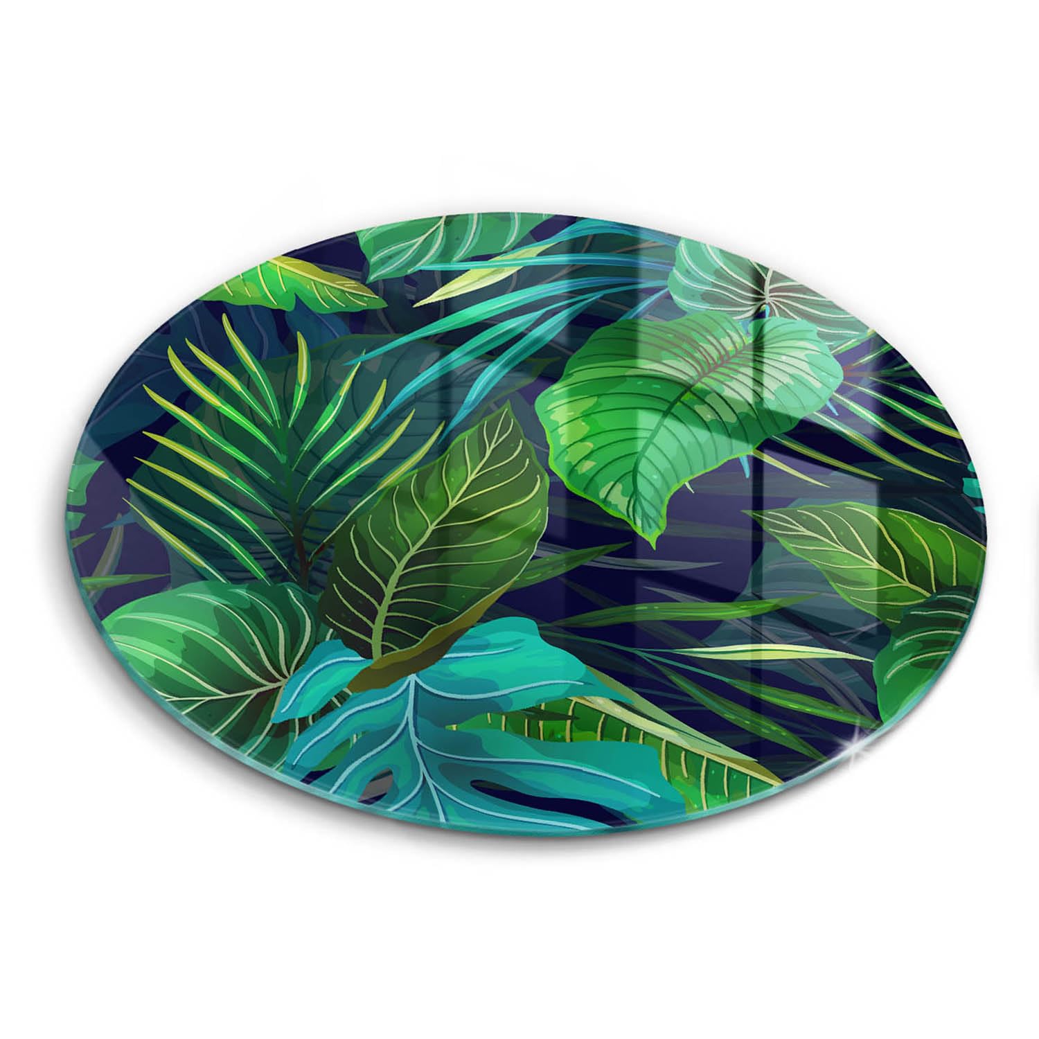 Plaque induction protection 40cm pour éviter les rayures avec l'illustration jungle