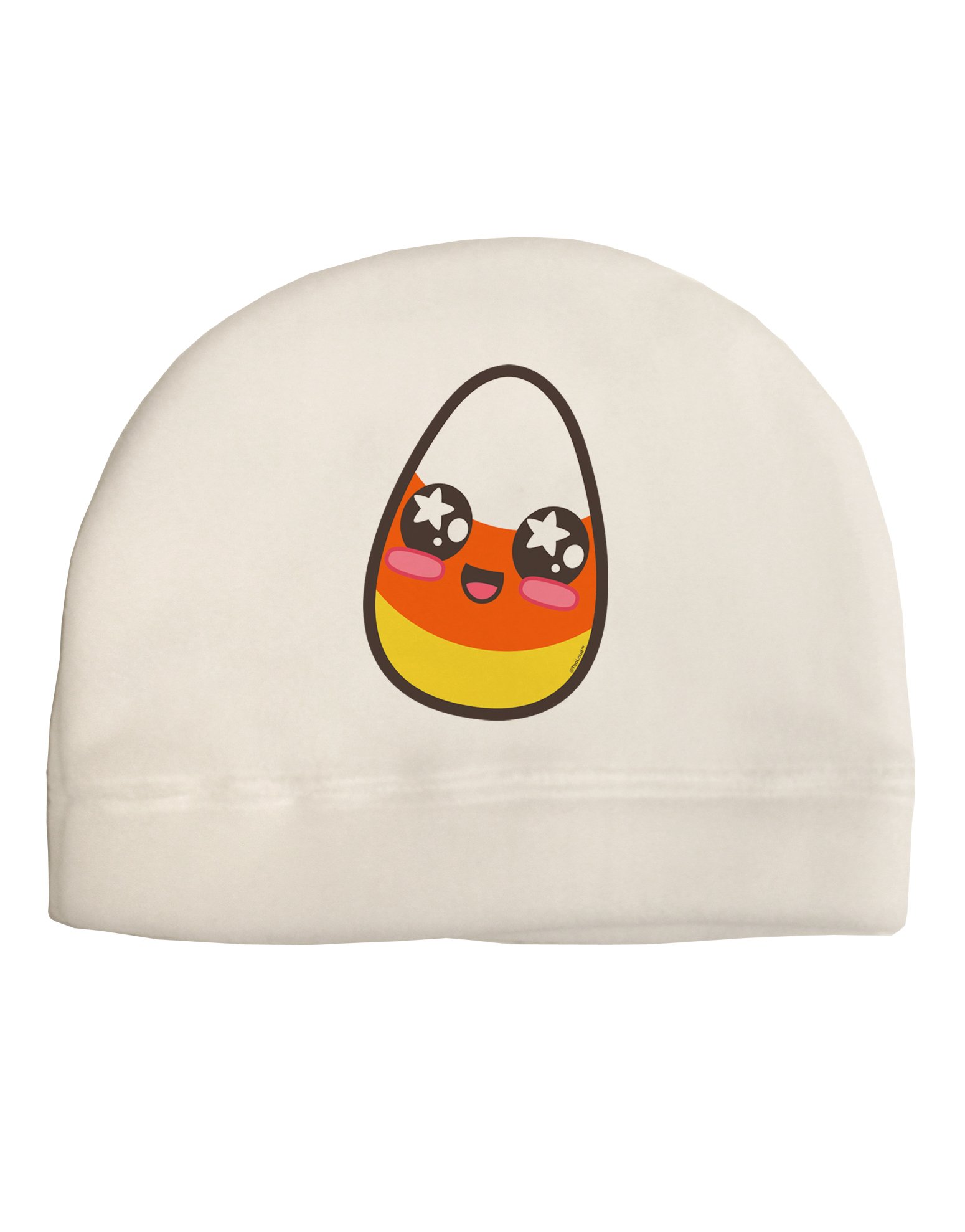 Cute Boy Child Candy Corn Family Halloween Adult Fleece Beanie Cap Hat White