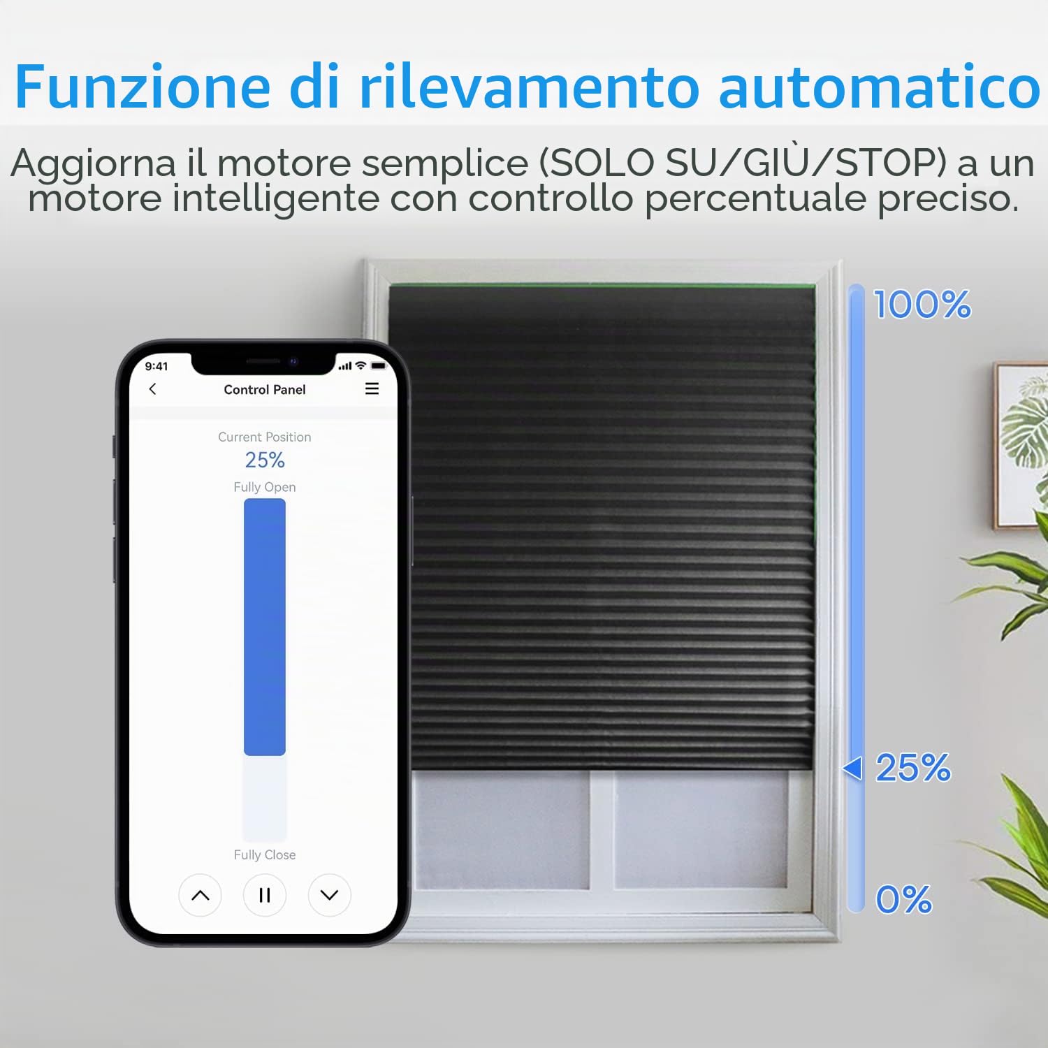 meross Interruttore WiFi per tapparelle WiFi, Switch Tattile Controllo APP, interruttore per tende da finestra compatibile con Alexa, Google Home e SmartThings, comando vocale e controllo remoto