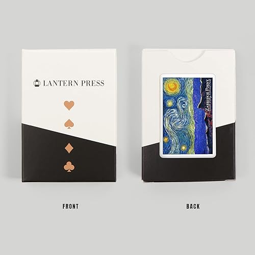 Miniatura 8 de Lantern Press Zabriskie Point, Death Valley National Park, California, Starry Night, 52 Playing Cards for Adults, Poker Size Card Deck