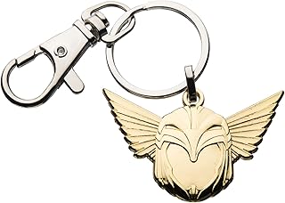DC Comics Wonder Woman Helmet KeyChain. Official Licensed Item, Gold in color, Available Size: 4.3cm, Golod, One Size. (WWMN84HLMTKC01)