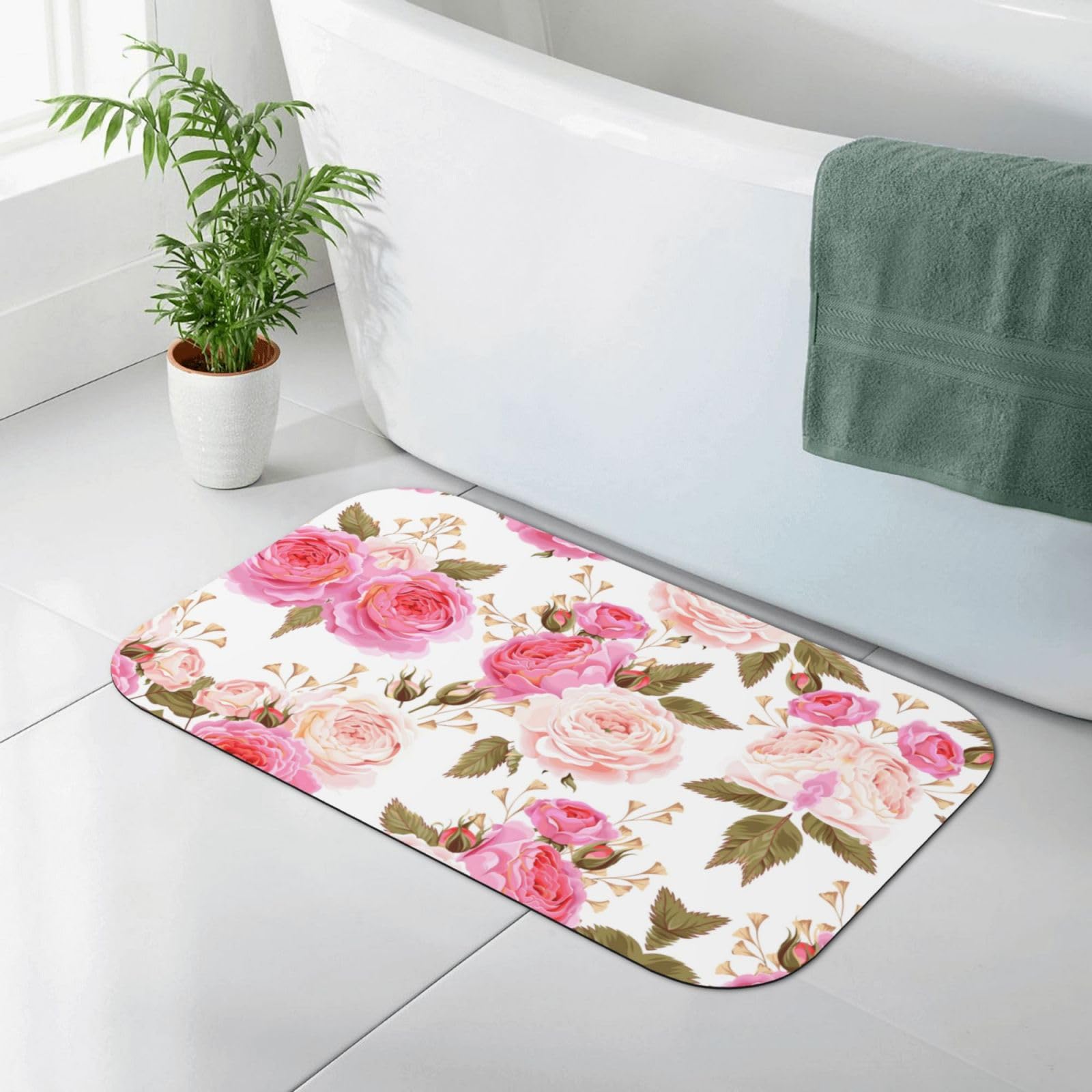 Tapis de douche en terre de diatomée absorbant pour éviter les glissades et les sols mouillés