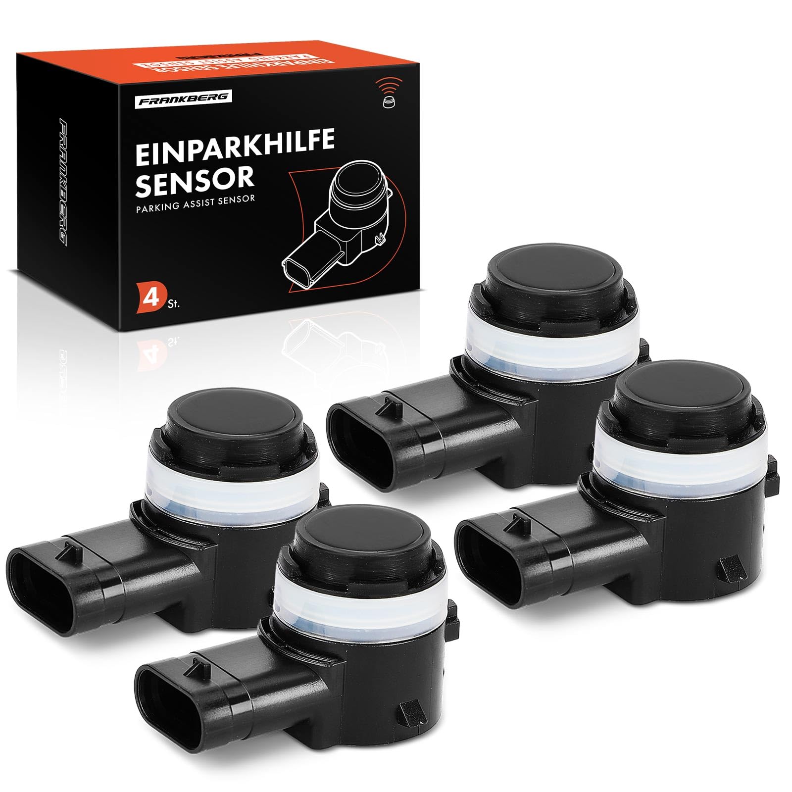 Frankberg 4x Sensori di Parcheggio PDC Compatibile con P.a.s.s.a.t Variante 3G5 CB5 UP! 121 122 123 BL1 BL2 BL3 O.c.t.a.v.i.a III Combi 5E5 5E6 Golf VII 5G1 BE1 BE2 BQ1 66209274427